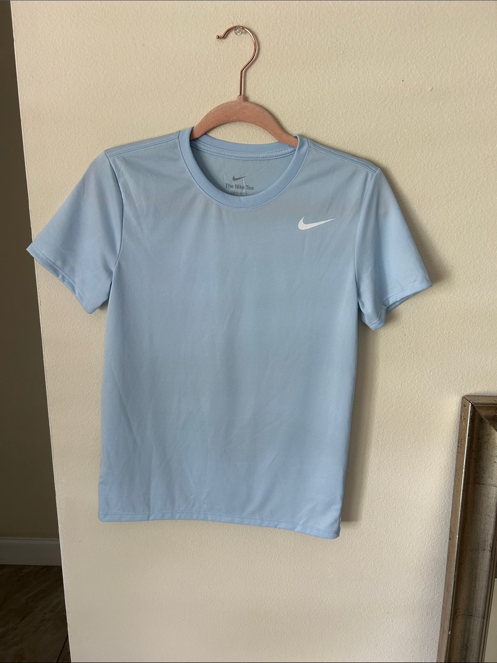 Nike dry fit Tee baby blue workout casual T-shirt XS